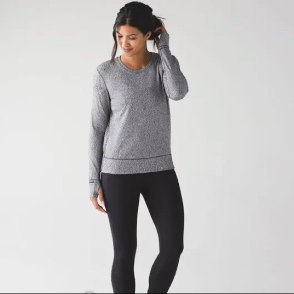 Lululemon sweatshirt womens gray and black
